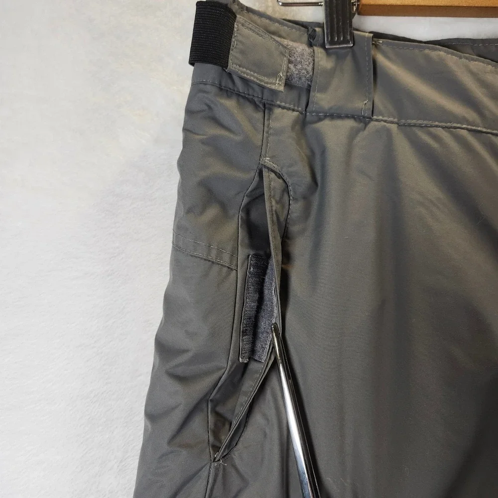 Columbia Snow Pants Youth 18/20 Gray Excellent Omni-Shield Cargo Ski SB8007‎
